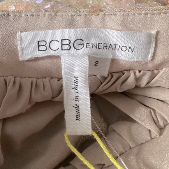BCBGENERATION Nude Sequined Mini Skirt - Picture 10 of 13